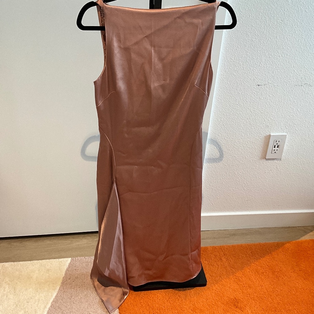 Reiss Serenella Silk Drape Dress